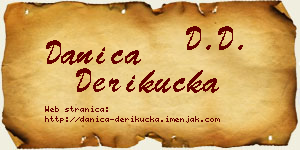 Danica Derikučka vizit kartica